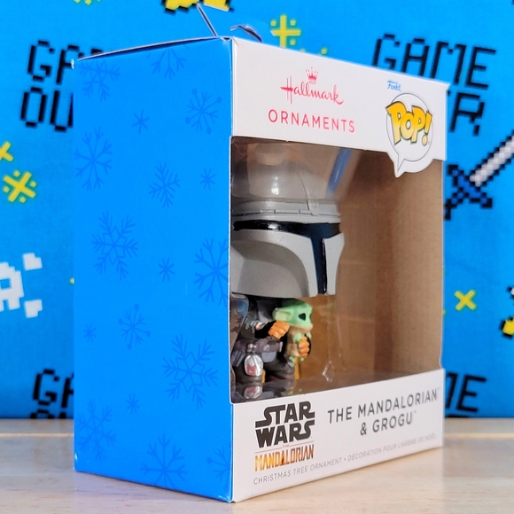 Funko Pop The Mandalorian & Grogu Hallmark Vinyl 3" Christmas Tree Ornament New - Picture 2 of 9